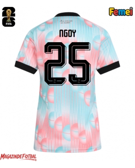Belgia Nathan Ngoy #25 Echipament de Fotbal Replică Mondial 2026 Femei Deplasare Belgia Nathan Ngoy #25 Echipament de Fotbal Replică Mondial 2026 Femei Deplasare